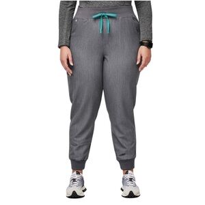 FIGS Zamora High Waisted Jogger Style Scrub Pants For Women in Graphite size XL
